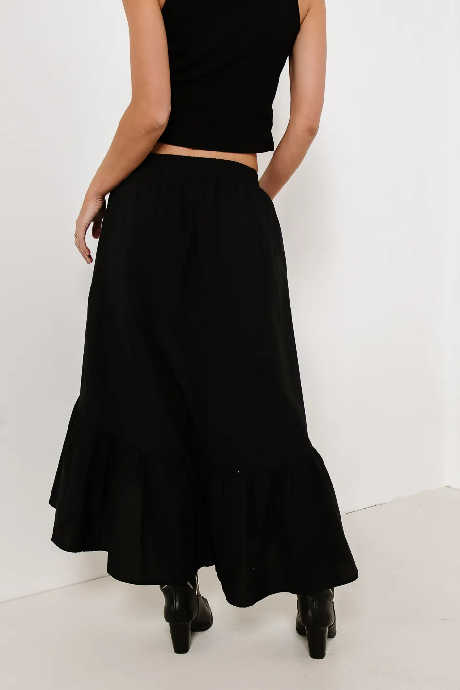 Arabella Maxi Skirt in Black - FINAL SALE - Image 4