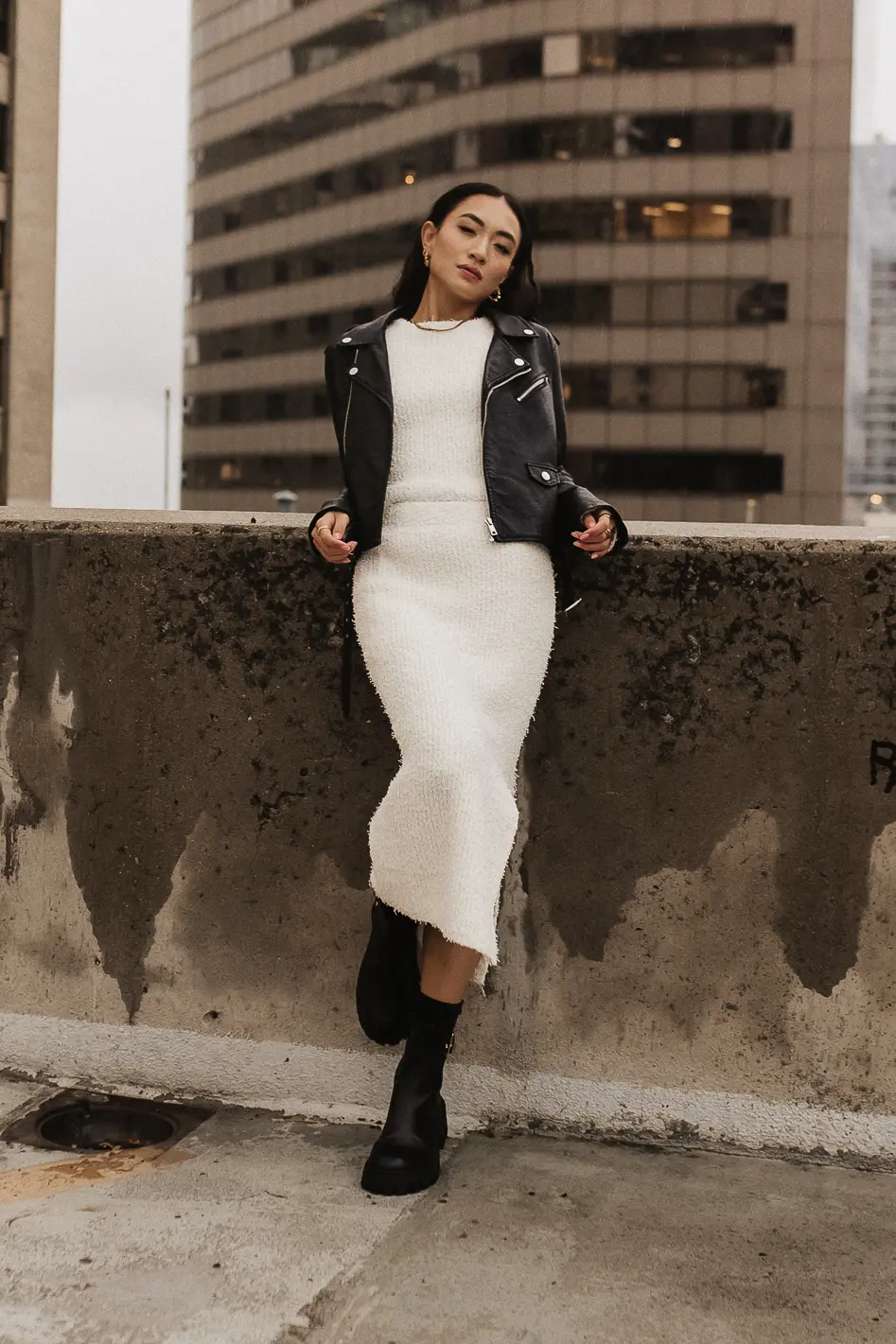 Briley Fuzzy Skirt in Cream - FINAL SALE - Image 4