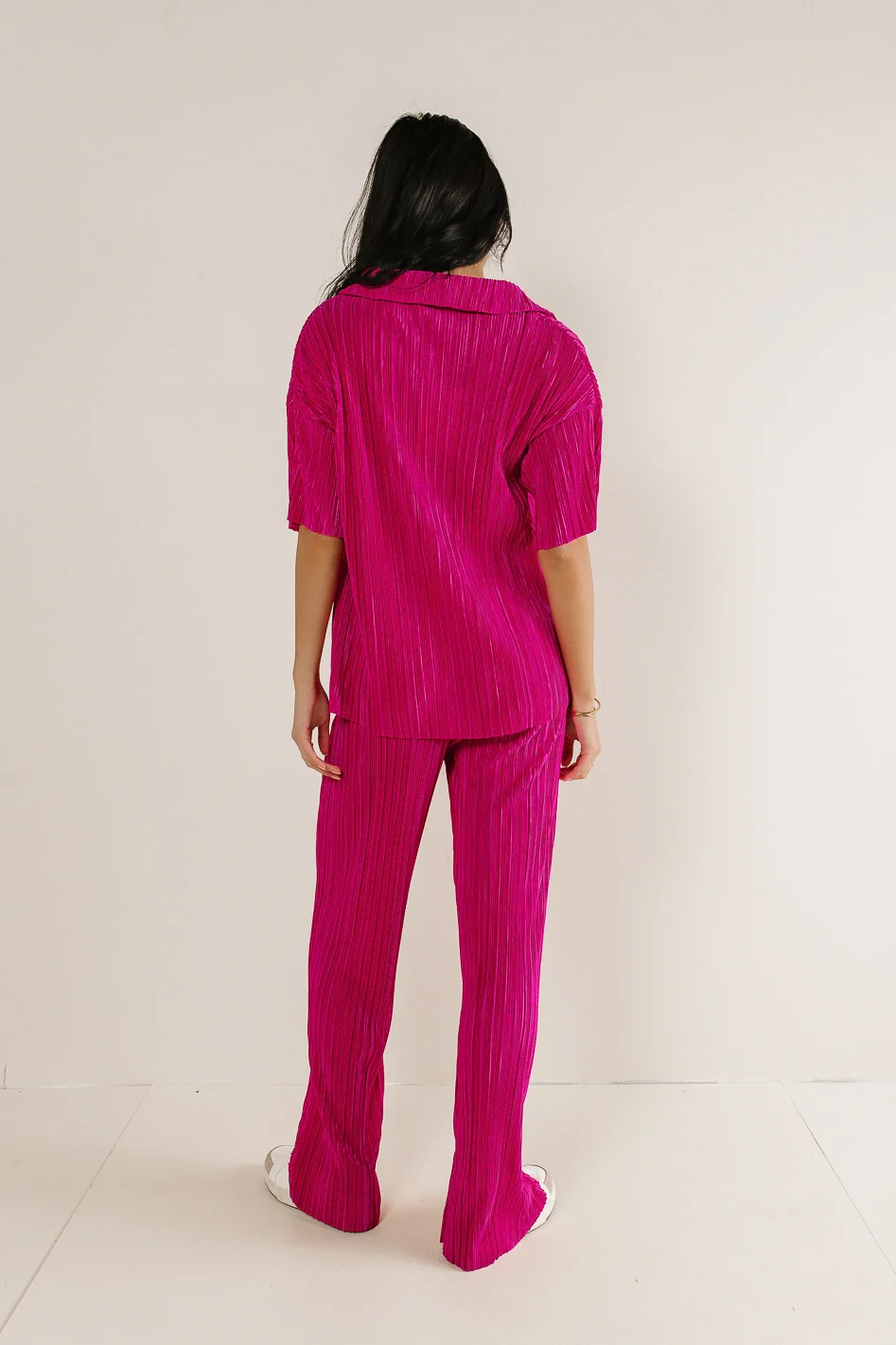 Clara Ribbed Pants in Pink - FINAL SALE - Image 3