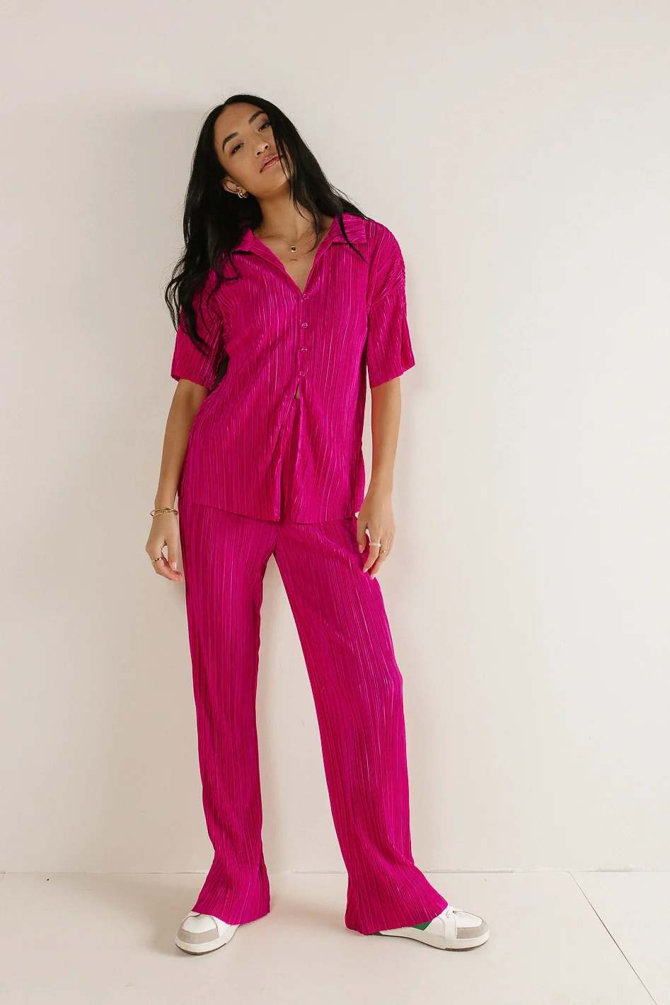 Clara Ribbed Pants in Pink - FINAL SALE - Image 5