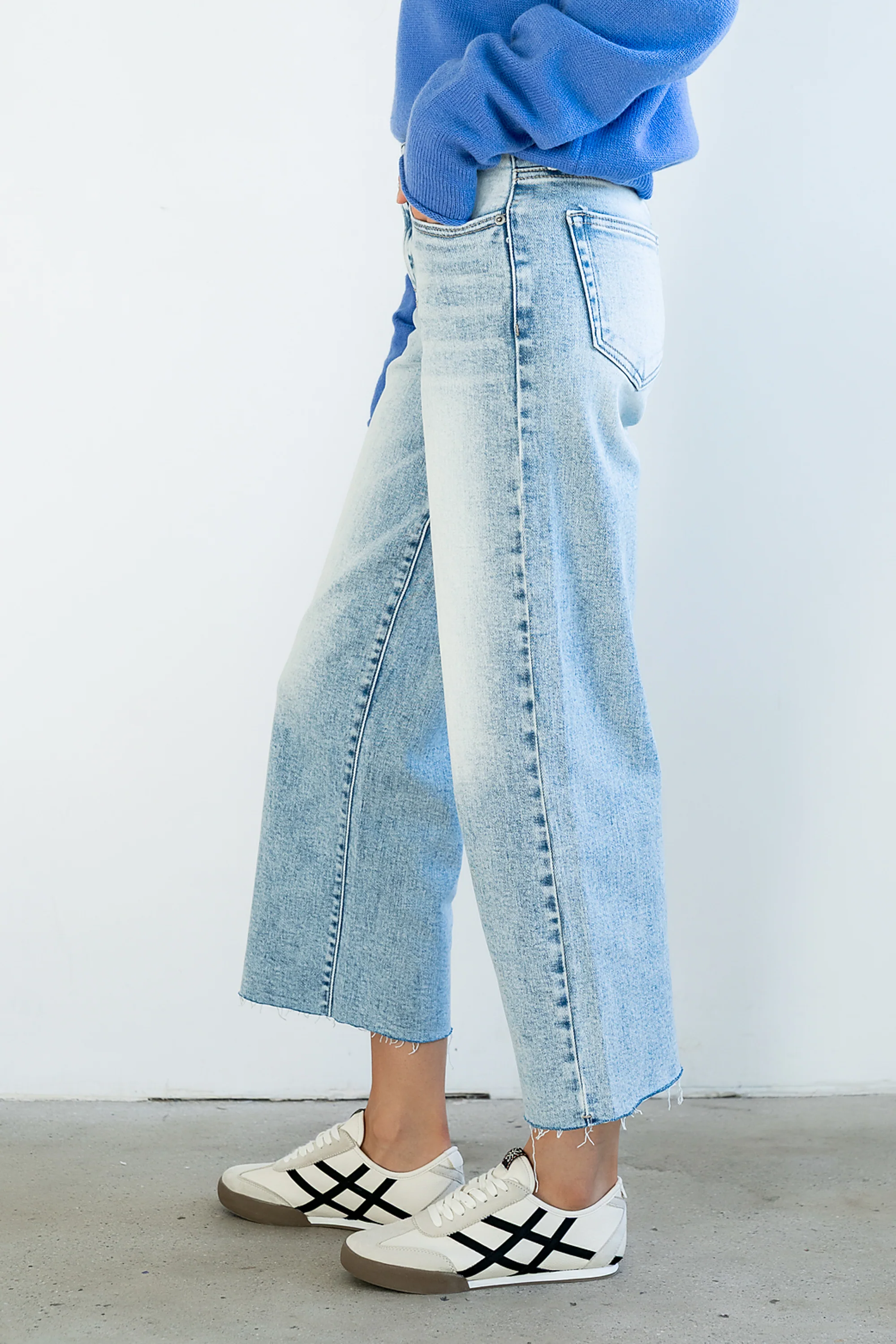 Colette Wide Leg Jeans in Light Wash - Image 5