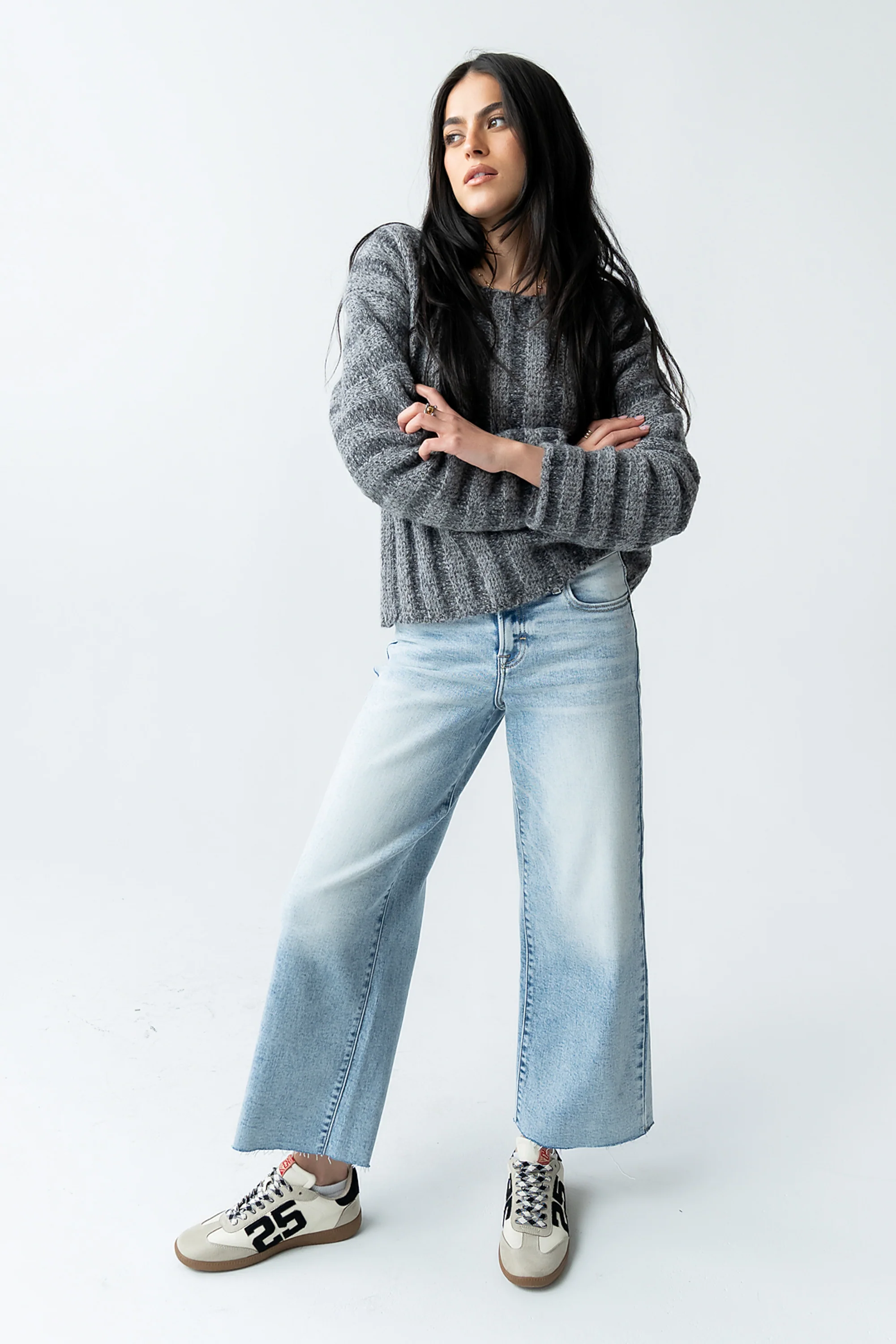 Colette Wide Leg Jeans in Light Wash - Image 7