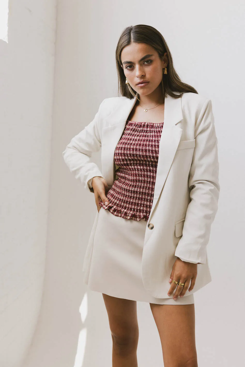 Crystal Blazer in Cream - FINAL SALE - Image 7