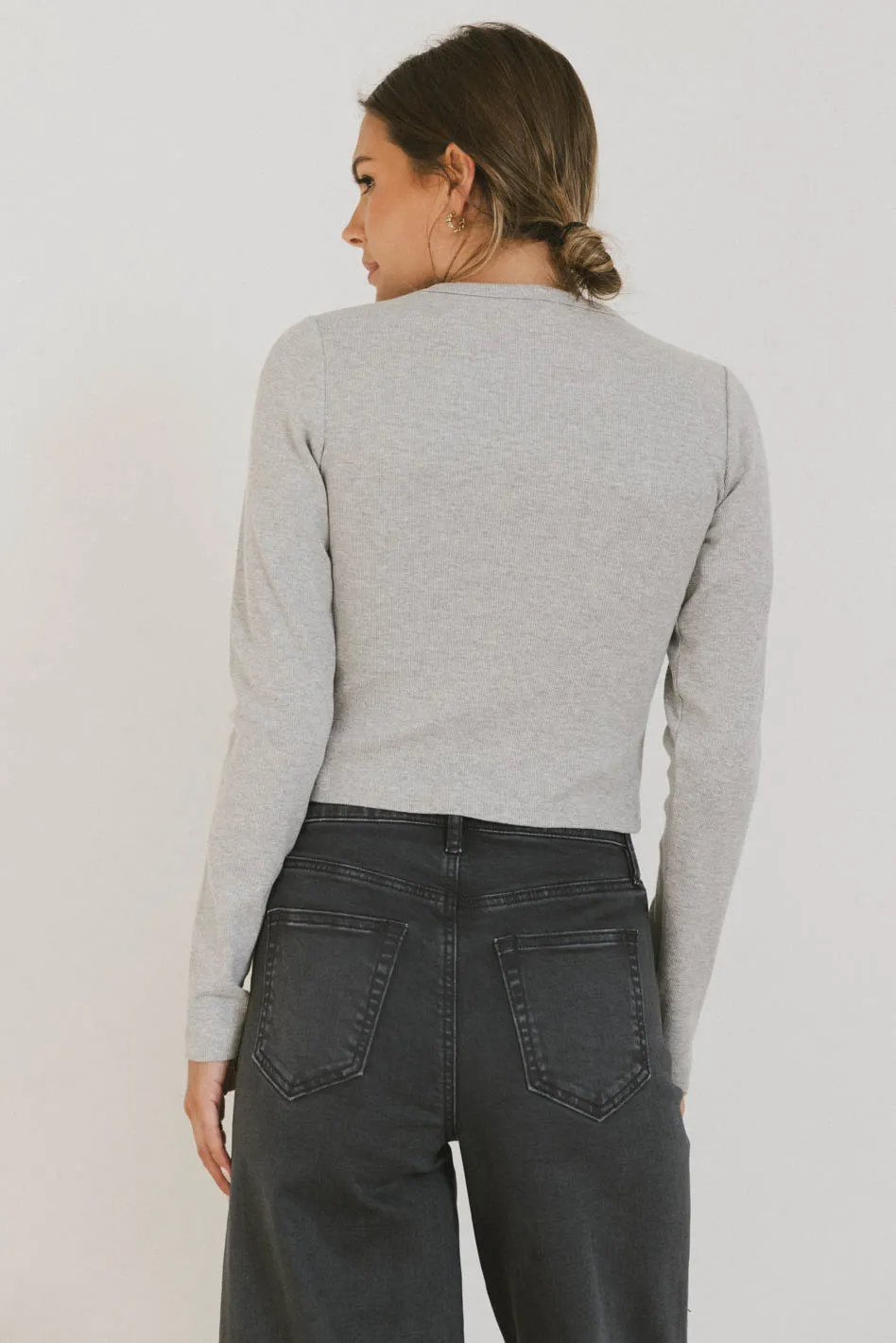 Hallie Top in Grey - FINAL SALE - Image 3