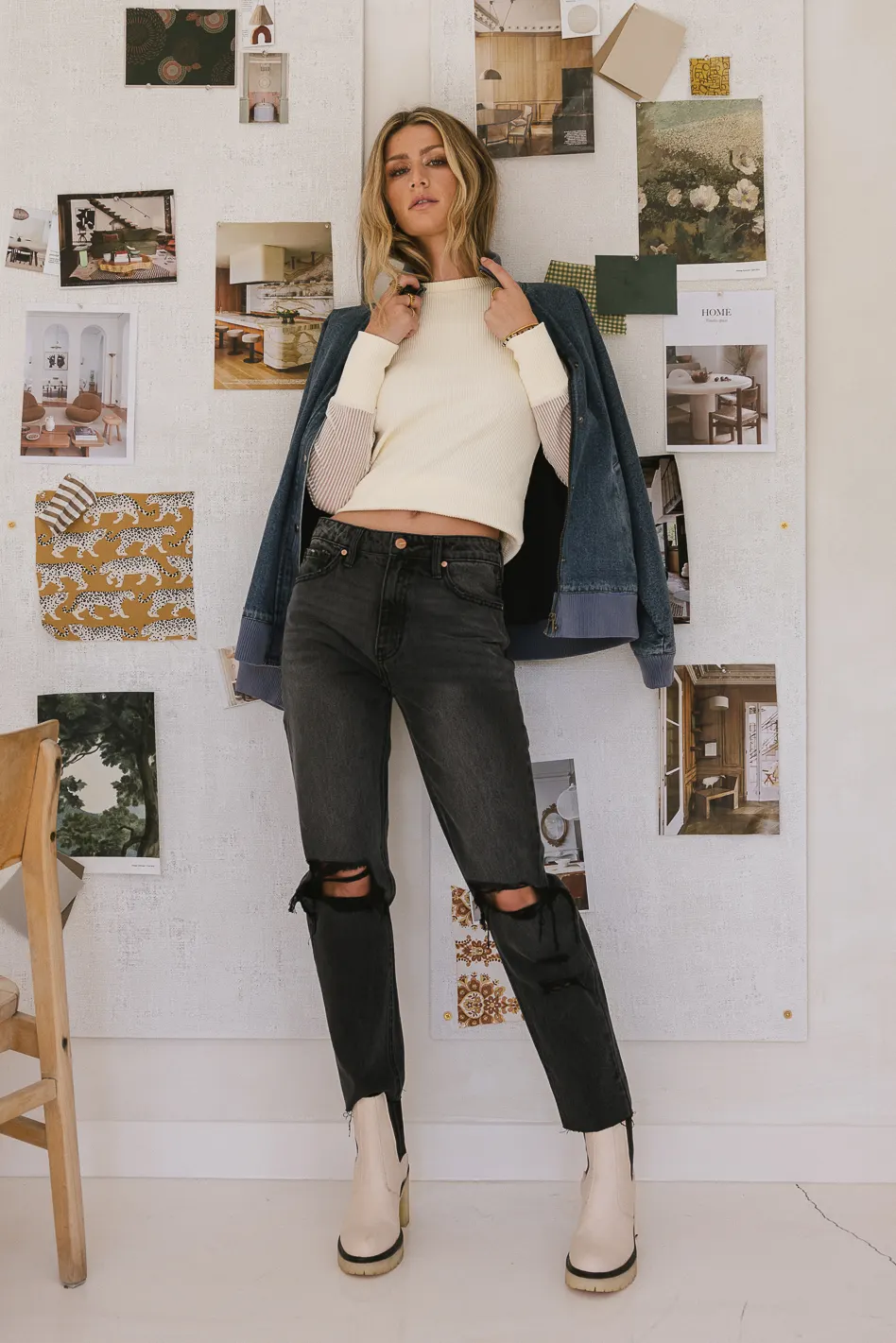 Harold Distressed Mom Jeans - FINAL SALE - Image 4