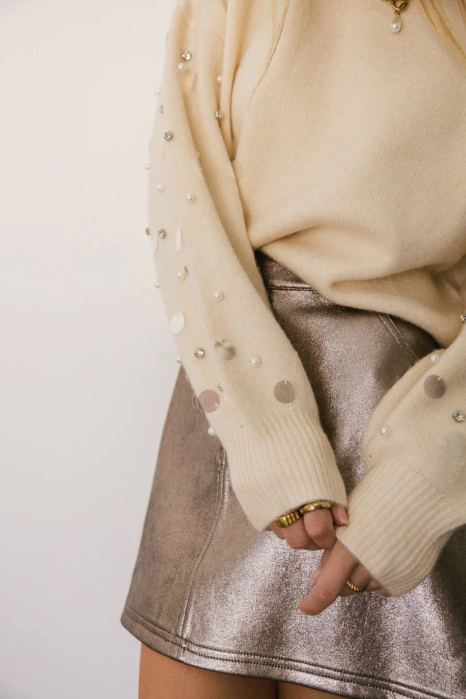 Jazlynn Embellished Sweater - FINAL SALE - Image 7