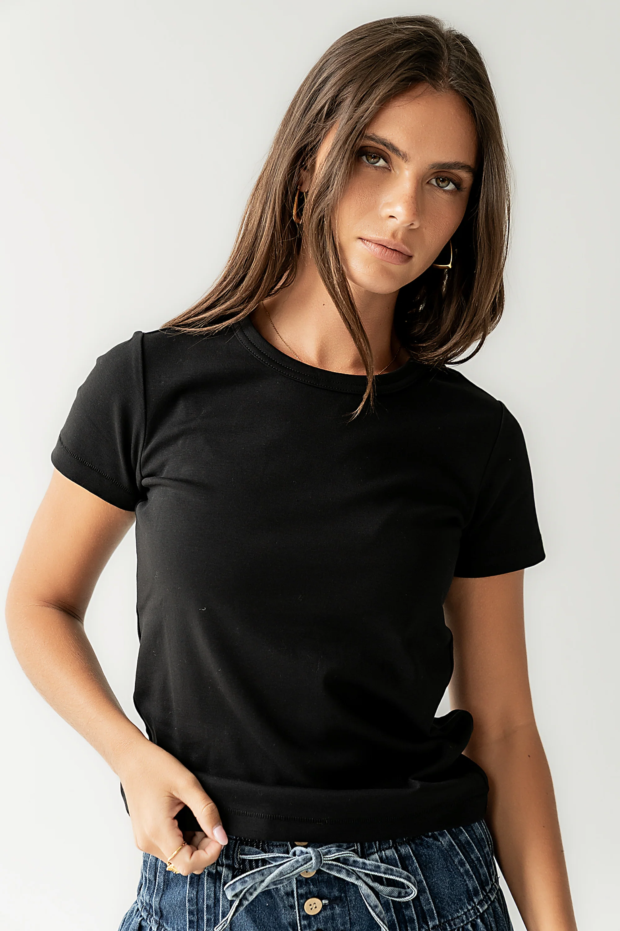 Mckenna T-Shirt in Black - Image 4