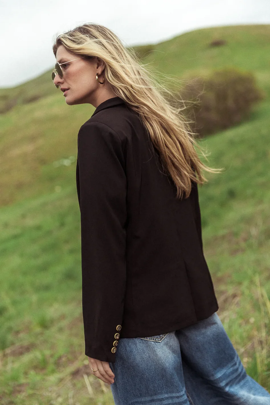 Romaine Blazer in Black - FINAL SALE - Image 4