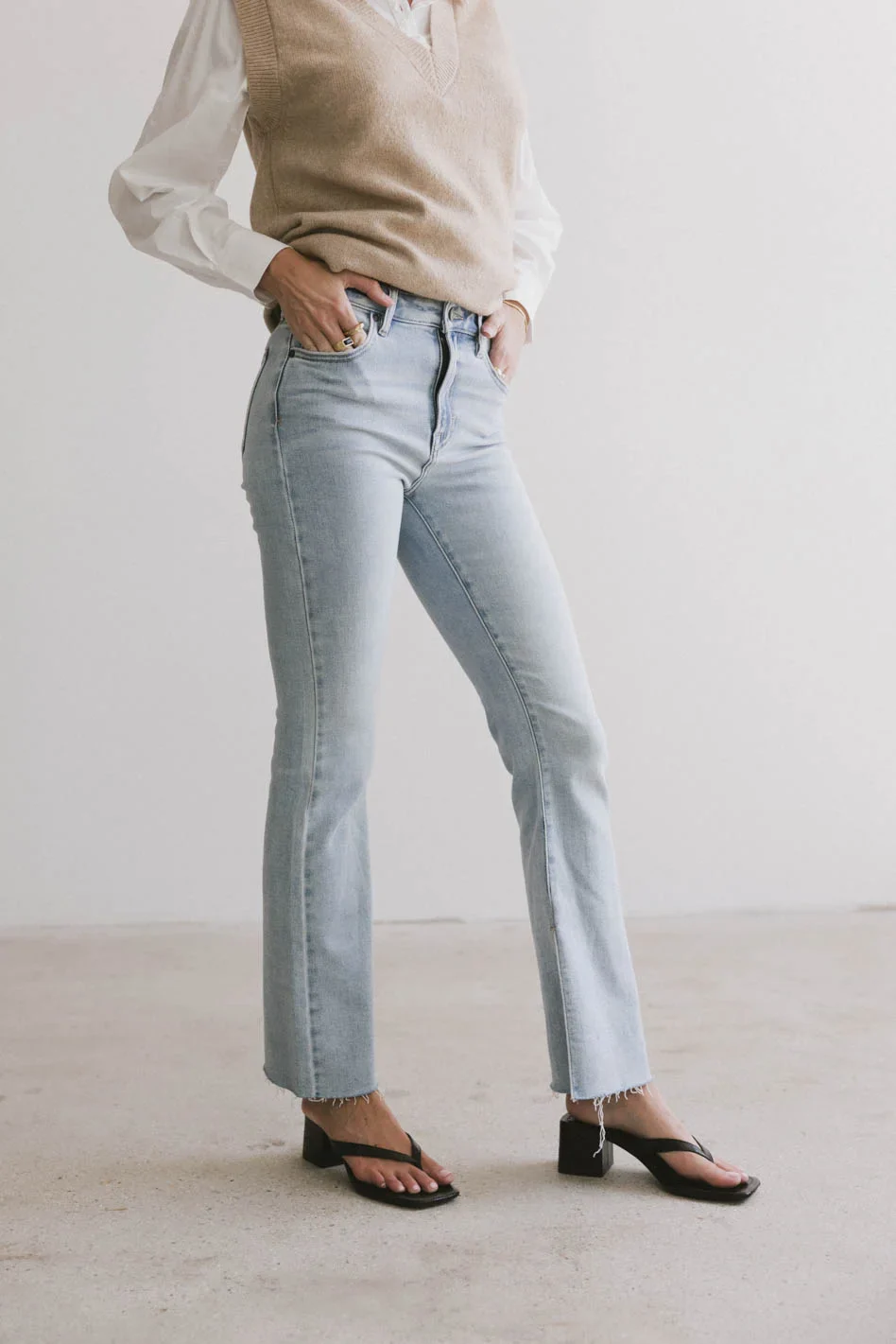 Ryan Bootcut Jeans in Light Wash - FINAL SALE - Image 7