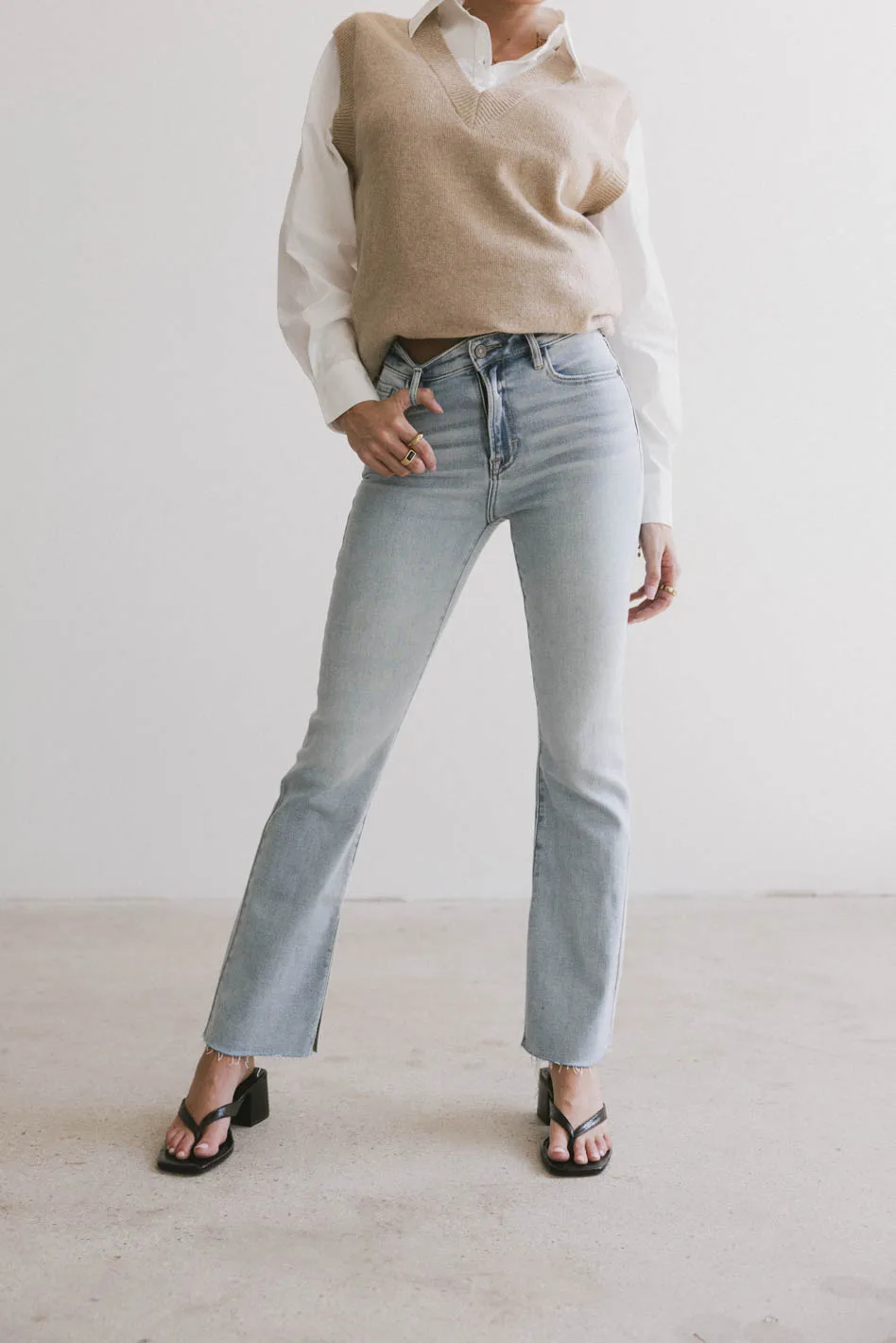 Ryan Bootcut Jeans in Light Wash - FINAL SALE - Image 8