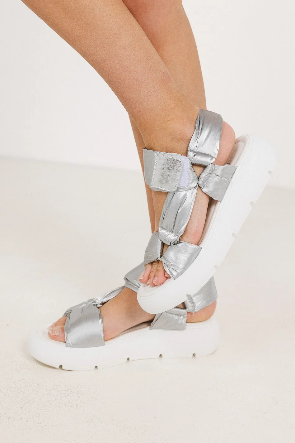 Seychelles Light Up Platform Sandals in Silver - FINAL SALE - Image 3