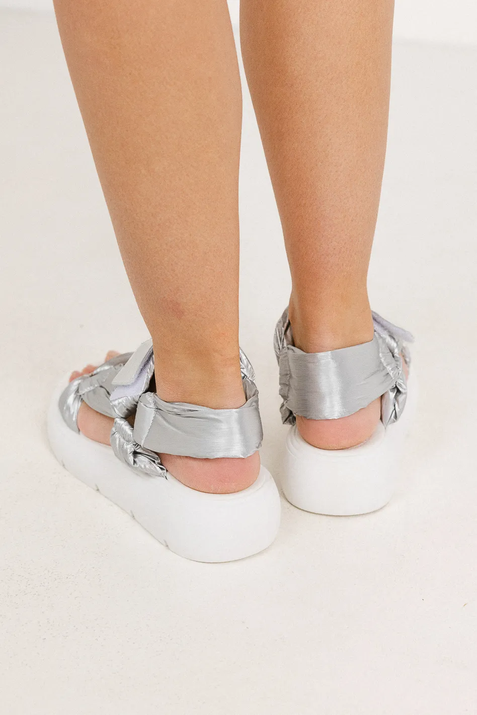 Seychelles Light Up Platform Sandals in Silver - FINAL SALE - Image 4